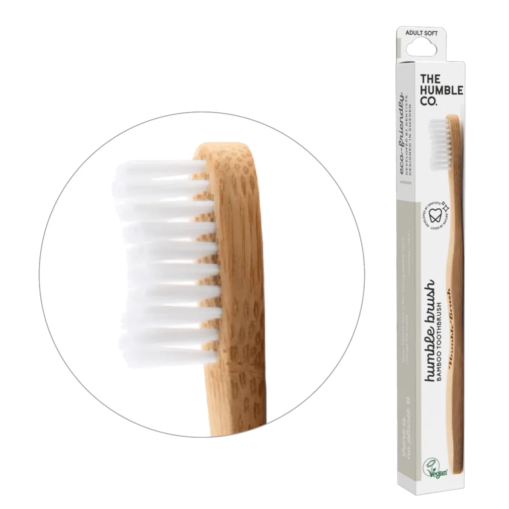Humble HUMBLE-0003 Bamboo Toothbrush Adult-Soft-White