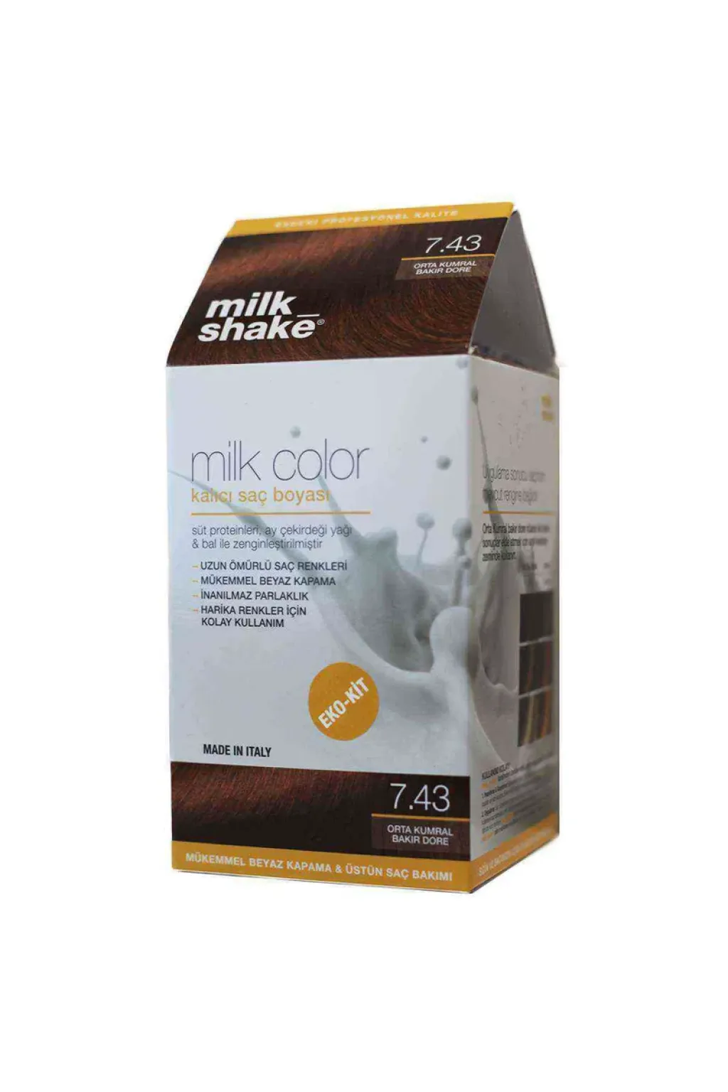 Milkshake Kalici Kit Boya Orta Kumral Bakır Dore A NU:7.43