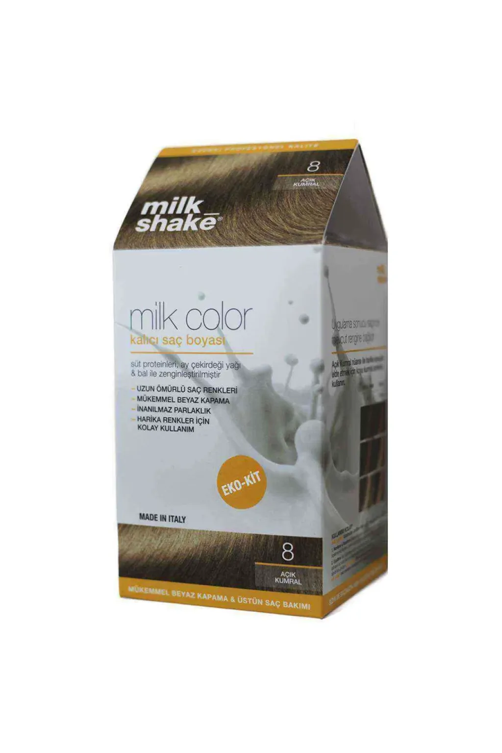 Milkshake Kalici Kit Boya Açık Kumral NU:8