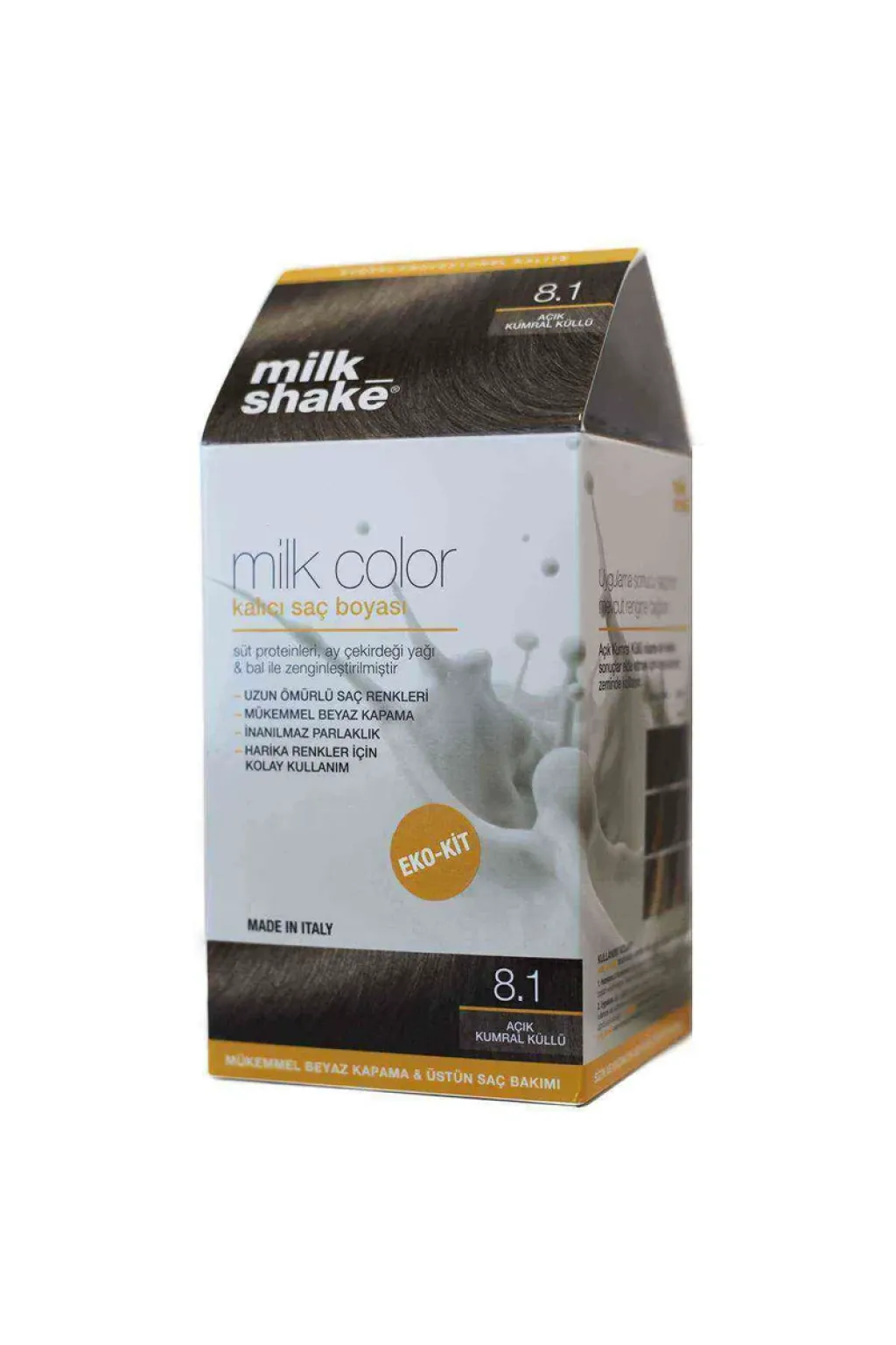 Milkshake Kalici Kit Boya Açık Kumral Küllü NU:8.1