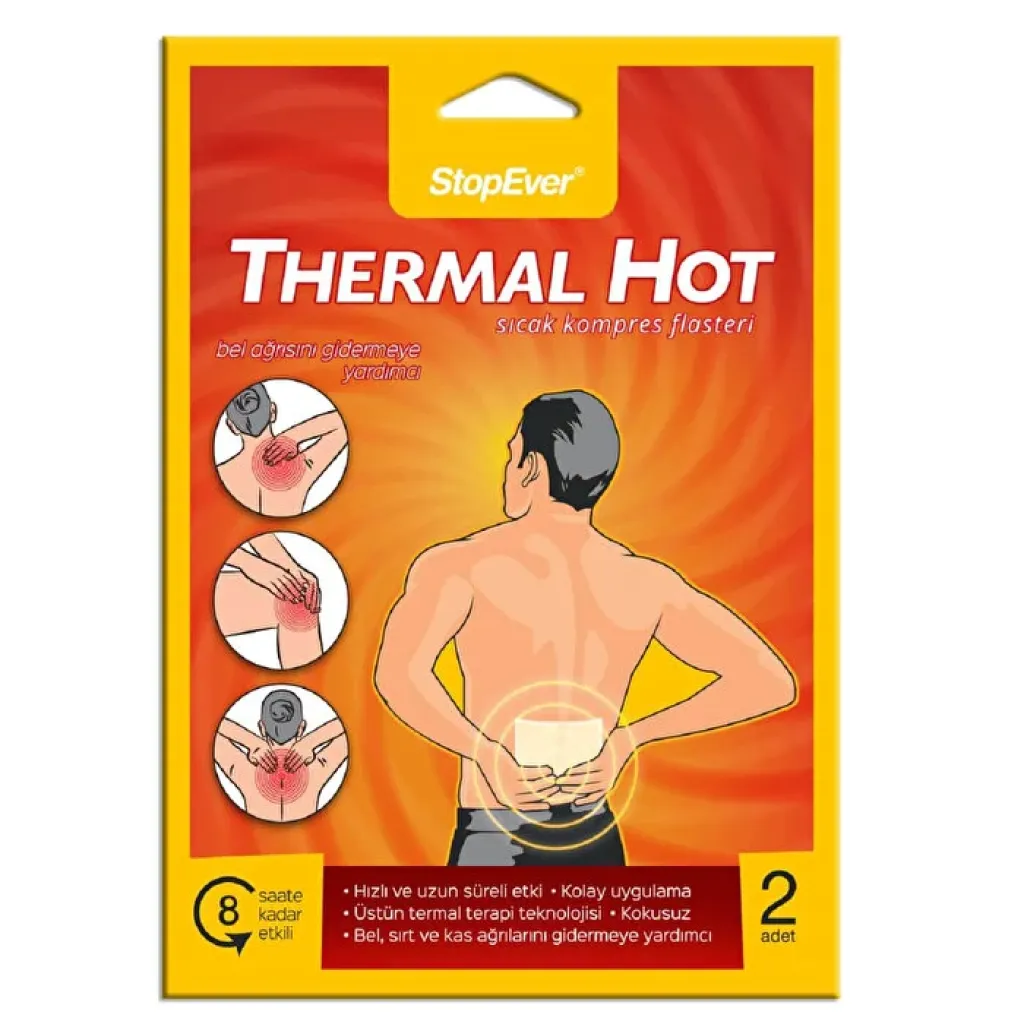 Stopever Kas Agri Giderici Sıcak Terapi Plaster Kod: Thermal Hot