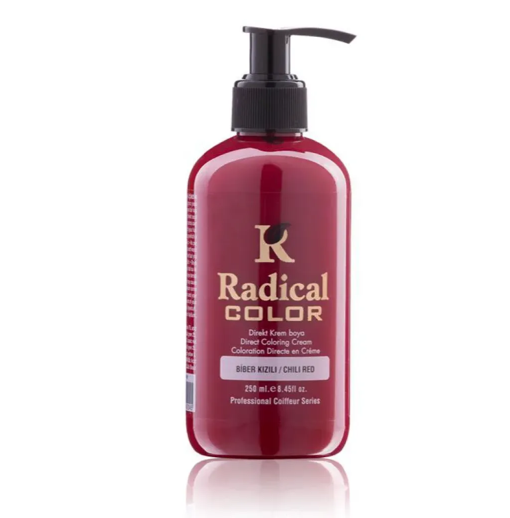 Radical Su Bazlı Kalici Renkli Boya 250ml - Biber Kizili Kırmızı