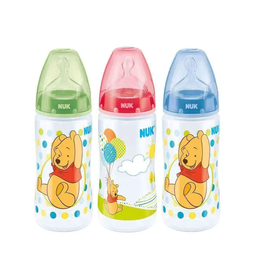 NUK First Choice+ Disney Bottle with Silicone Teat, 300 ml, 0–6 Months