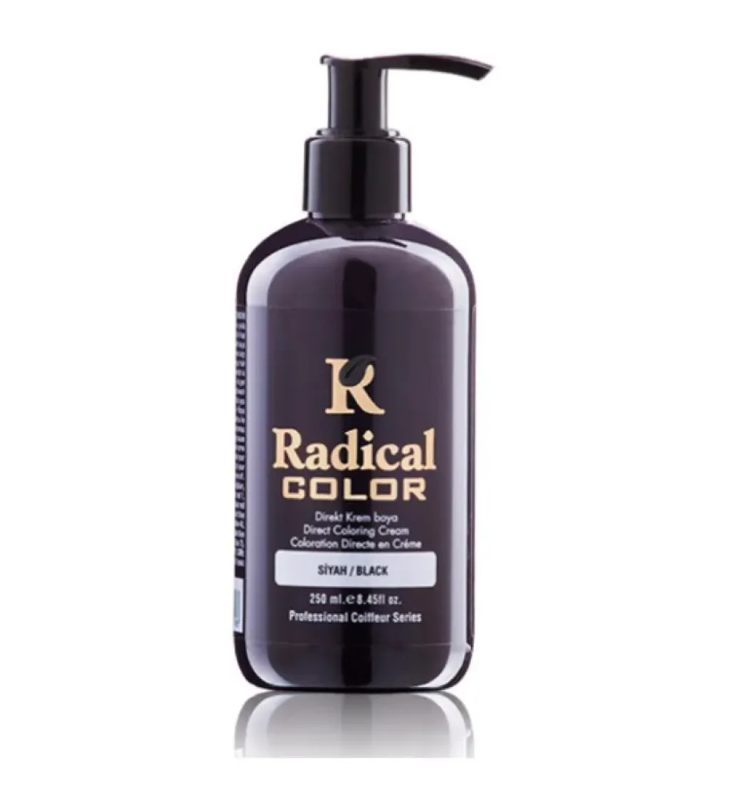 Radical Su Bazlı Kalici Renkli Boya 250ml - Siyah