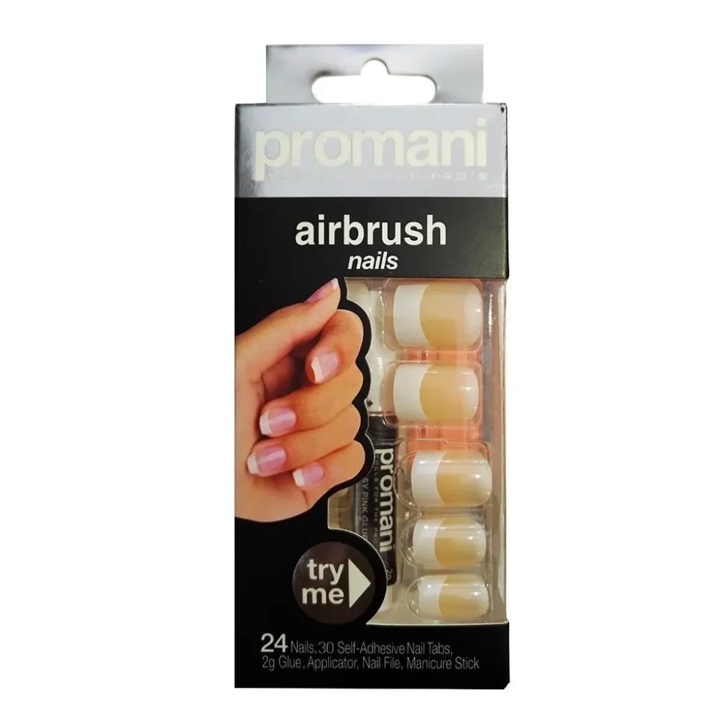 Promani 5007 Moon Tip Apricot False Nail Kit