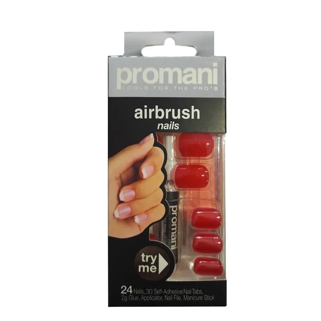Promani 5013 Red False Nail Kit