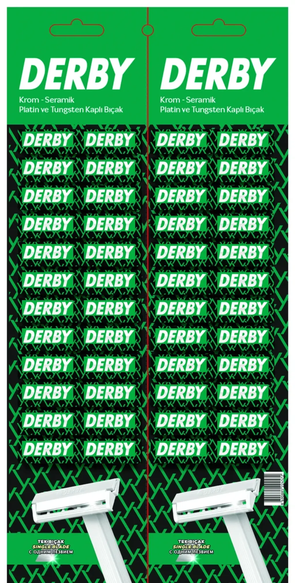 Derby Tek Bıçak Tekli Tek Kullanımlık Tıraş Bıçağı