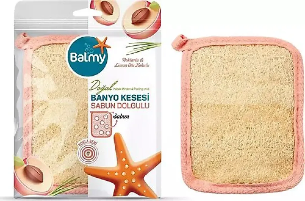 Balmy Nektarin & Limon Sabun Dolgulu Banyo Kesesi