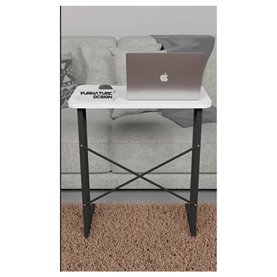 Laptop Sehpası Taşınabilir Metal Ayak Beyaz