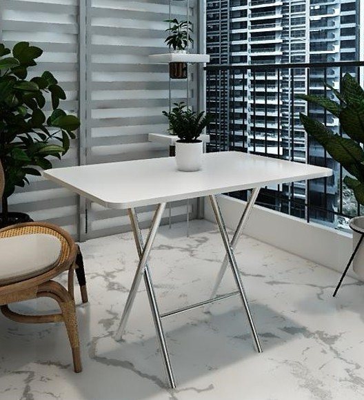 MASA Balkon Katlanabilir 60x90CM Beyaz