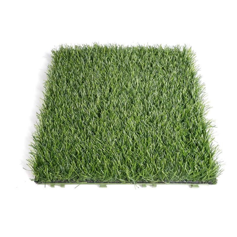 30x30 cm Interlocking Artificial Grass Floor Tile for Balcony and Garden
