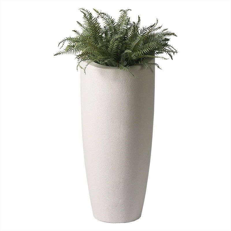 White Grey Small Plastic Plant Pot