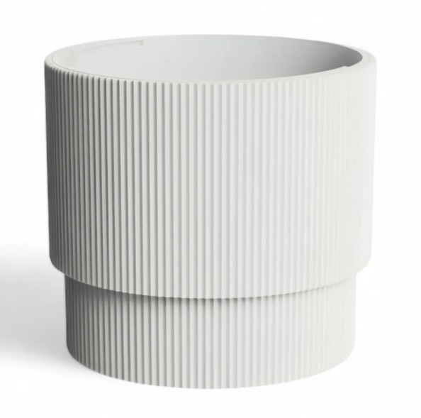 Serinova Vega Modern White Plant Pot 33 L