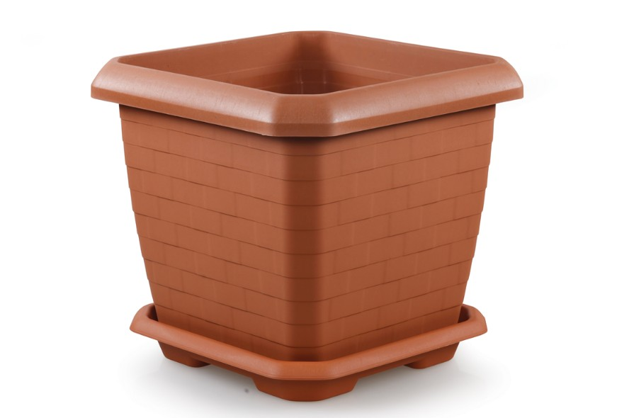 Saksı Hisar Kiremit NO4+HKT4 Tabak Dahil 44lt