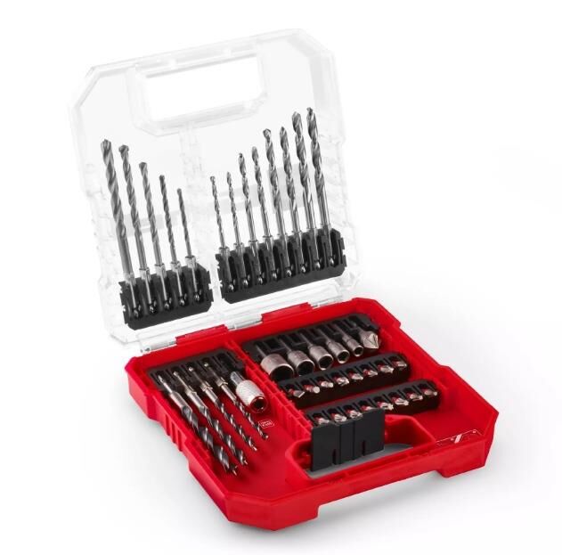 Einhell 40-Piece Drilling and Screwdriving Bit Set L-Case 109053