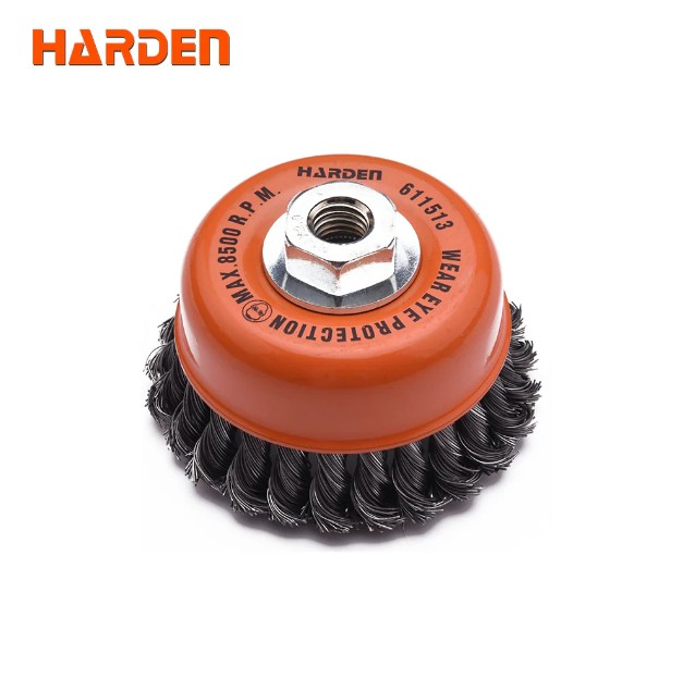 Harden Twisted Cup Wire Brush 75 mm (14×2)