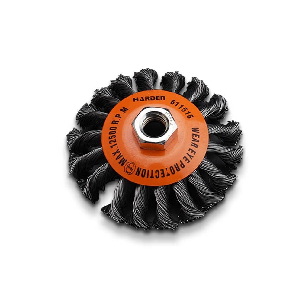 Harden 100 mm Twisted Conical Wire Brush