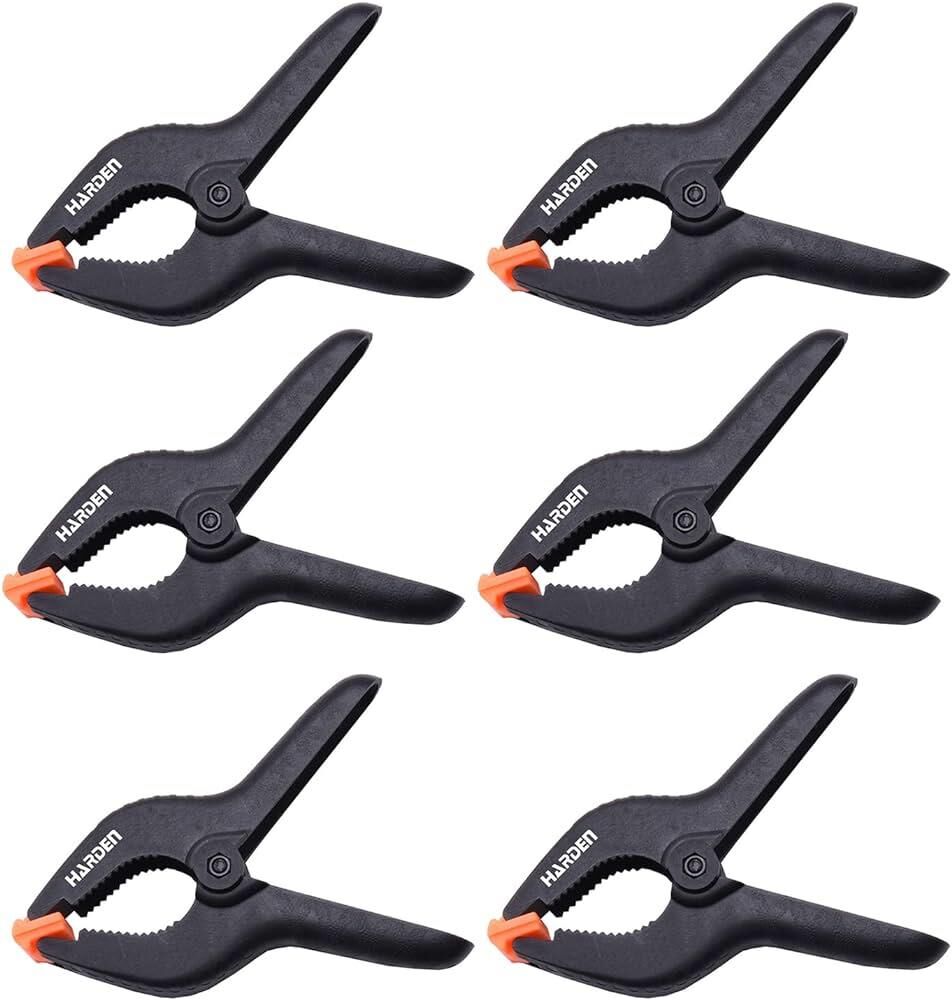 Harden 6'' Plastic Clamp Set, 6 Pieces