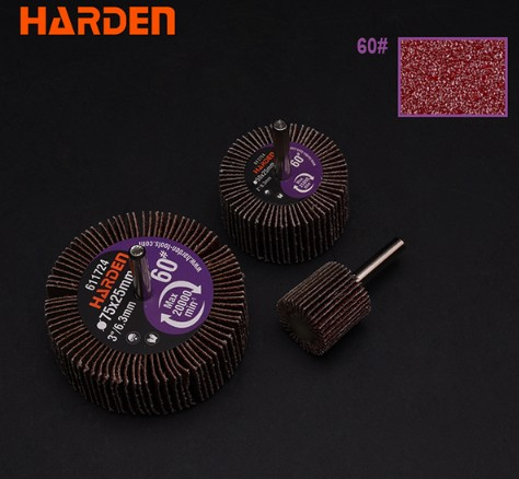Harden 75X25X6.GR60 Лепестковый шлифовальный круг для дрели