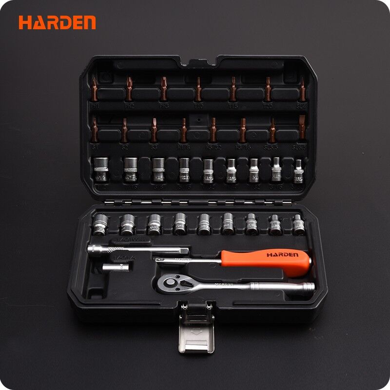 Harden 37-Piece 1/4 Socket Wrench and Socket Set