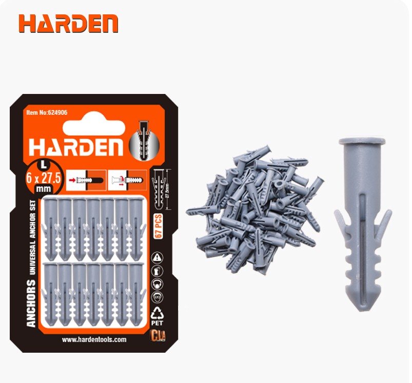 Harden 8X31.5MM, набор дюбелей, 32 шт.