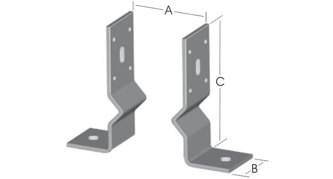 Adjustable Heavy-Duty Galvanized Pergola Foot