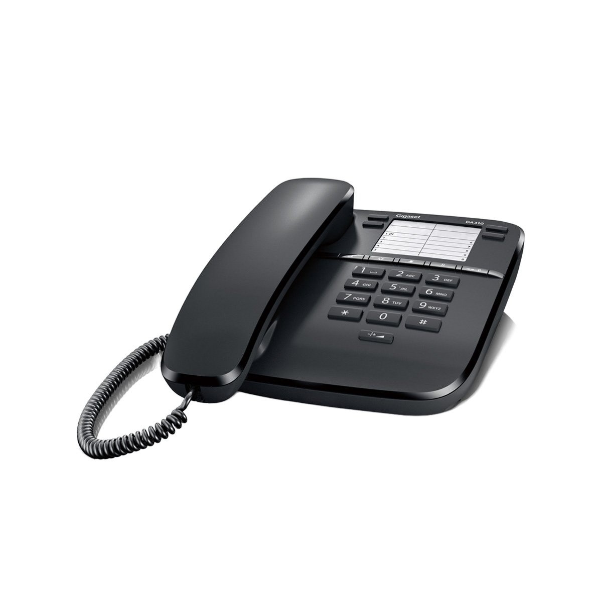 Gigaset DA310 Corded Desktop Phone, Black