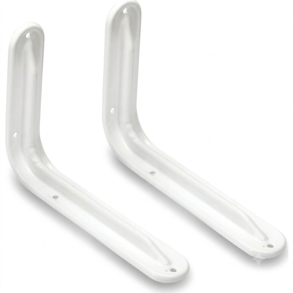ERMO Raf Altı Murat White 15x15 Shelf Bracket