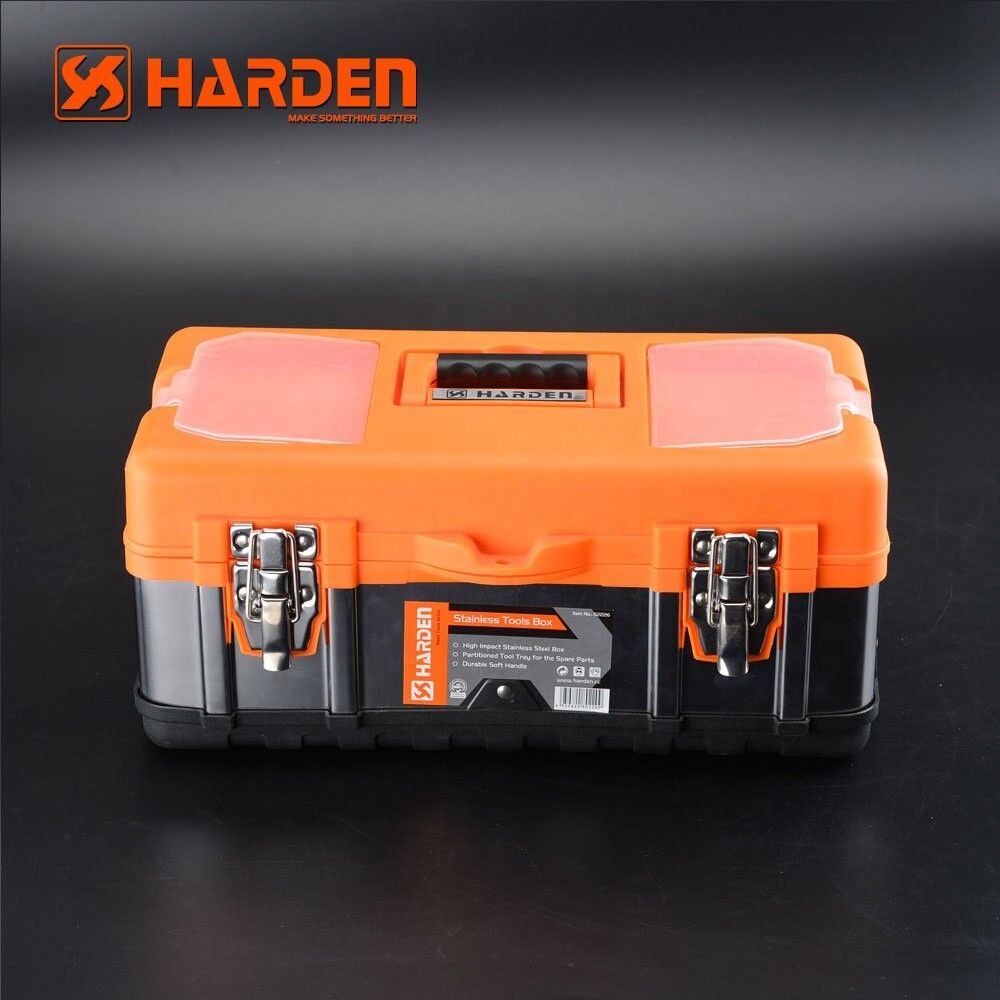 Harden Plastic Tool Box with Metal Locks, 450 mm