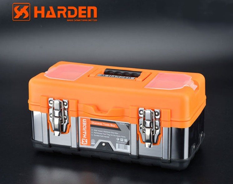 Harden 410 mm Plastic Tool Box with Metal Latches