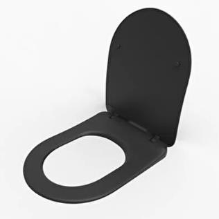Lucco Avva Slow-Close Toilet Seat, Glossy Black