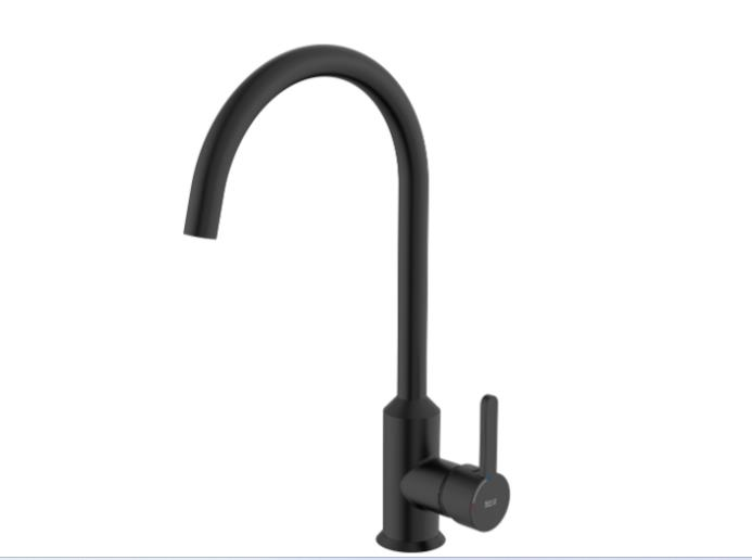ROCA Carelia Matte Black Sink Mixer