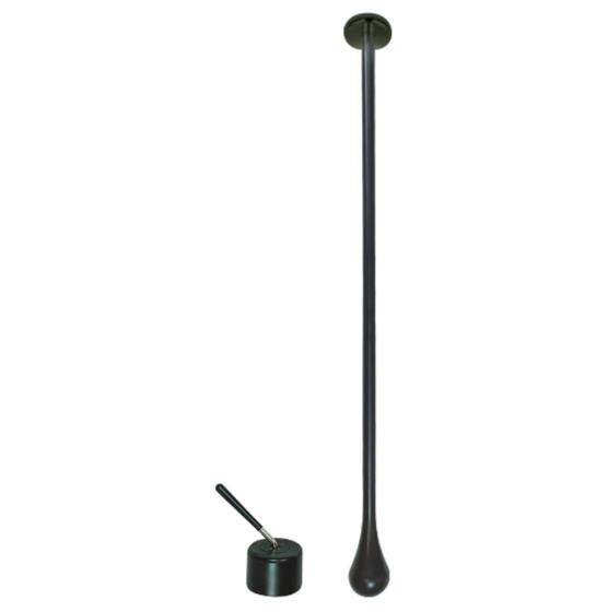 PURE Minimal Matte Black Ceiling-Mounted Basin Mixer