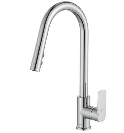 ROCA Cala Chrome Spiral Kitchen Sink Tap
