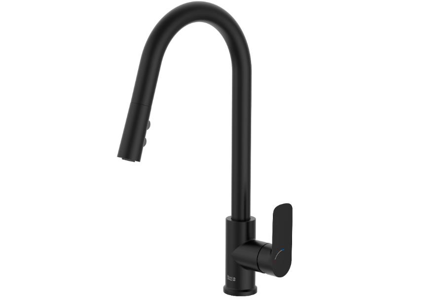ROCA Cala Spiral Black Sink Tap