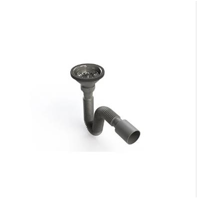 Donau Single-Bowl Sink Trap, Flexible, Long Screw, 40 mm T