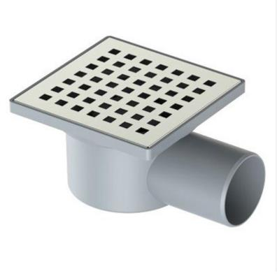 Donau 10X10C-YAN Square Grate Floor Drain with Side Outlet