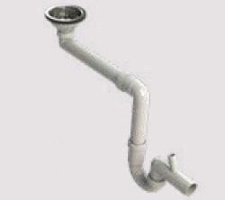 Donau Large-Rim Overflow Space-Saving Sink Trap