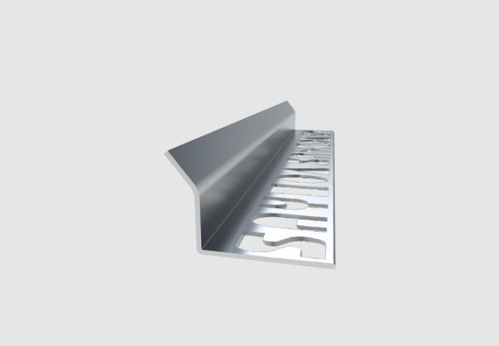 Paslanmaz İç Köşe Profili 12mm Satine 250cm 0,60