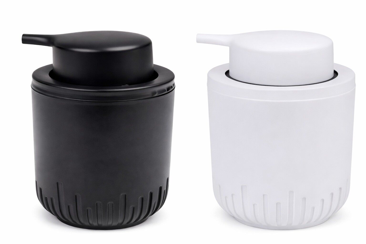 Herevin 400 ml Black/White Liquid Soap Dispenser