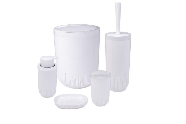 Herevin White 5-Piece Bathroom Set