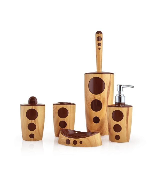 Banyo Seti Punto 5 Parça Meşe