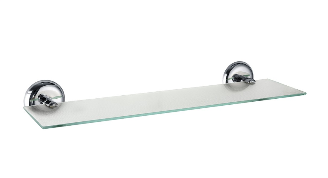 Çelik Ayna Glass Bathroom Shelf
