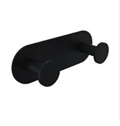 System Bobo Double Black Bathrobe Hook