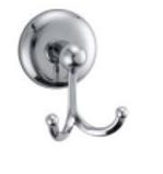 Çelik Ayna Eko Double Chrome Robe Hook