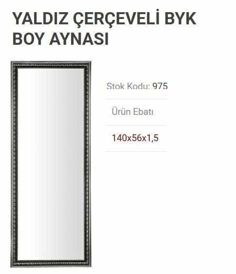 Çelik Ayna 140*56CM Large Gilt-Frame Full-Length Mirror