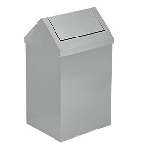 Efor Metal 24X28X48CM 25 Litre Roof-Lid Waste Bin