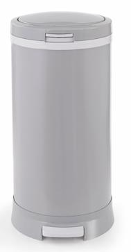 Ansan E55 White Pedal Bin for Diapers