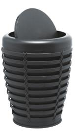Ansan Palm Grey Bathroom Waste Bin