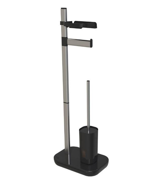 Ansan Toilet Paper Holder with Brush and Phone Holder